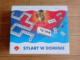 Sylaby w dominie, domino z z sylabami Aleksander nowe