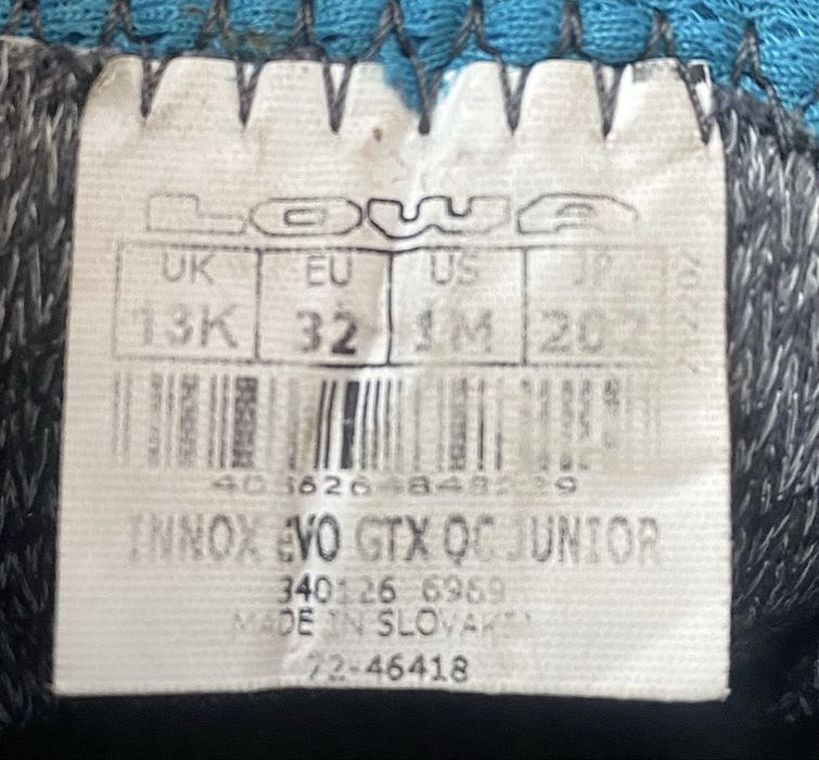 LOWA (32р) GORE-TEX черевики осінь- зима ботинки