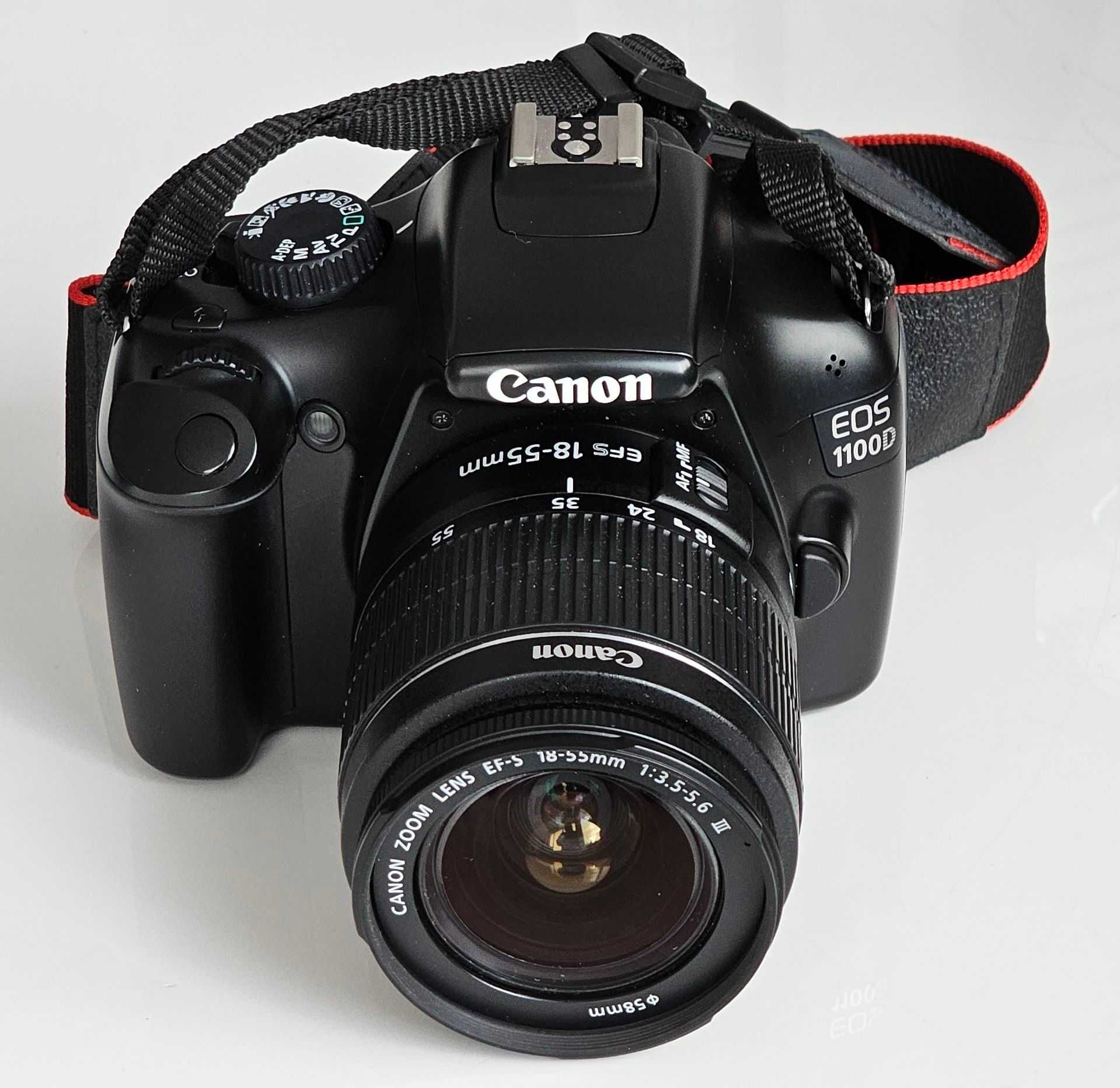 Aparat Lustrzanka Canon EOS 1100D 12Mpix Obiektyw Bateria Torba