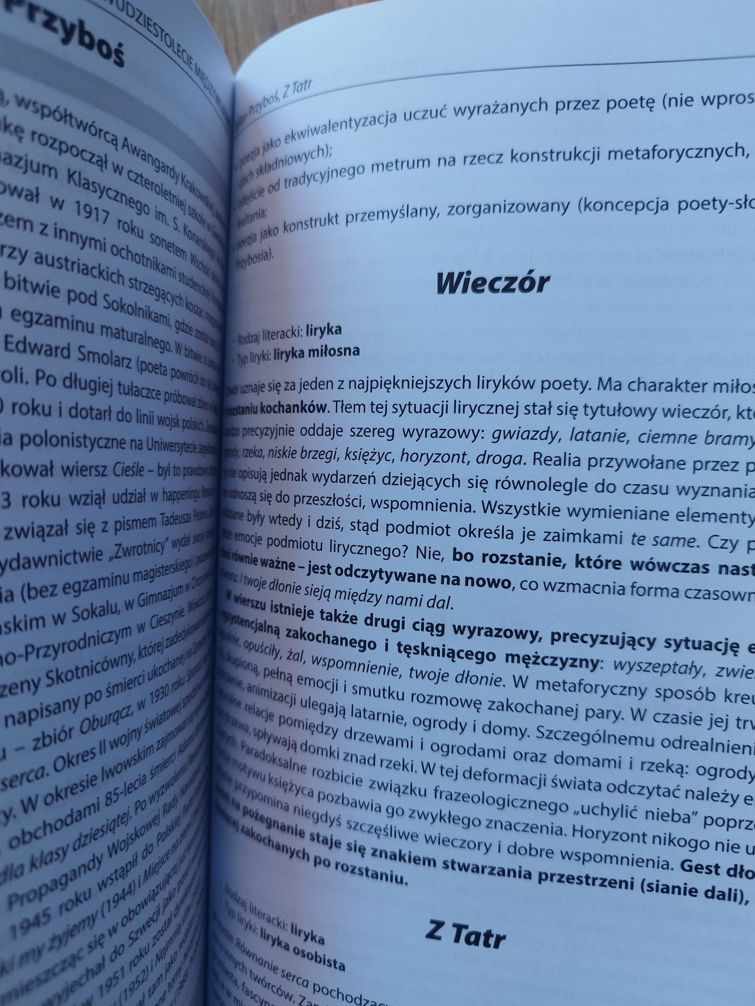 Opracowania lektur i wierszy 1-4