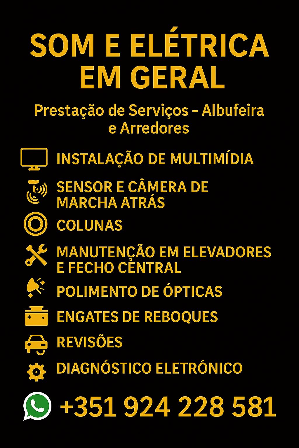 Som e elétrica automotiva em geral