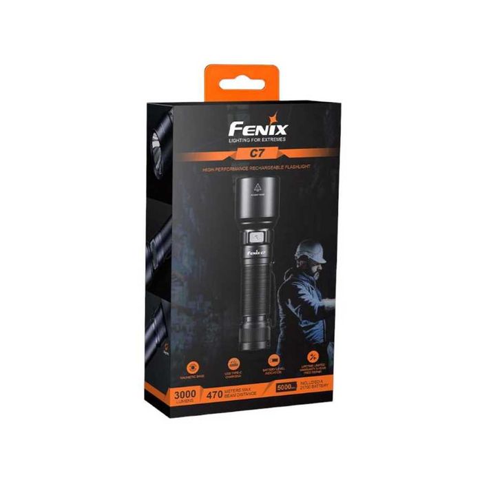 Fenix C7 Ліхтар Ручний (3000 Люмен 470 Метрів) ГАРАНТІЯ 5 РОКІВ!