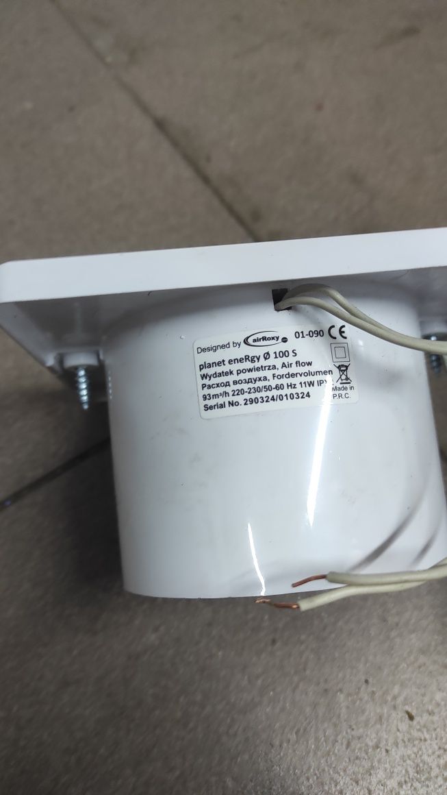Wentylator łazienkowy fi 100mm 230v