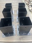 Kotwa pod slupki 10x10 czarna