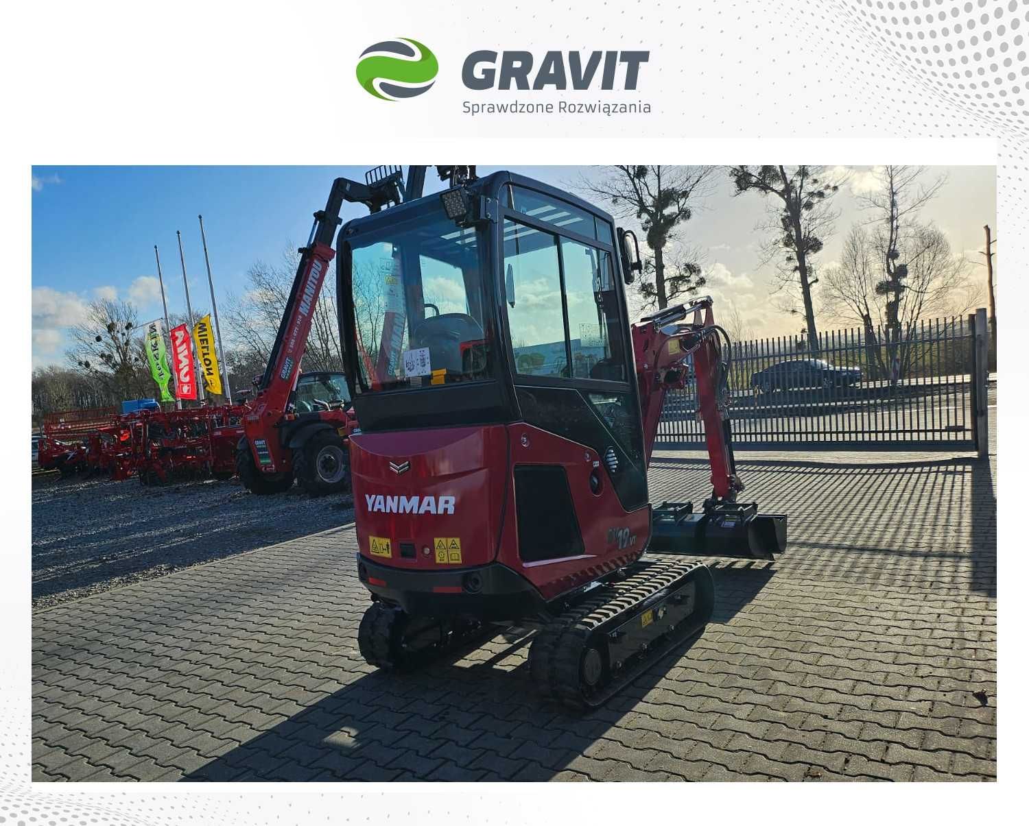 Minikoparka Yanmar SV19 (2 tony) od Autoryzowanego Dealera - GRAVIT