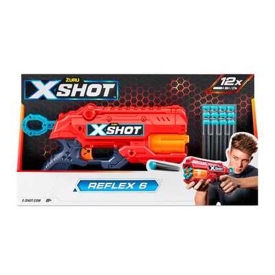 Бластер X-Shot Red Excel reflex 6 / Детское оружие , пистолет *