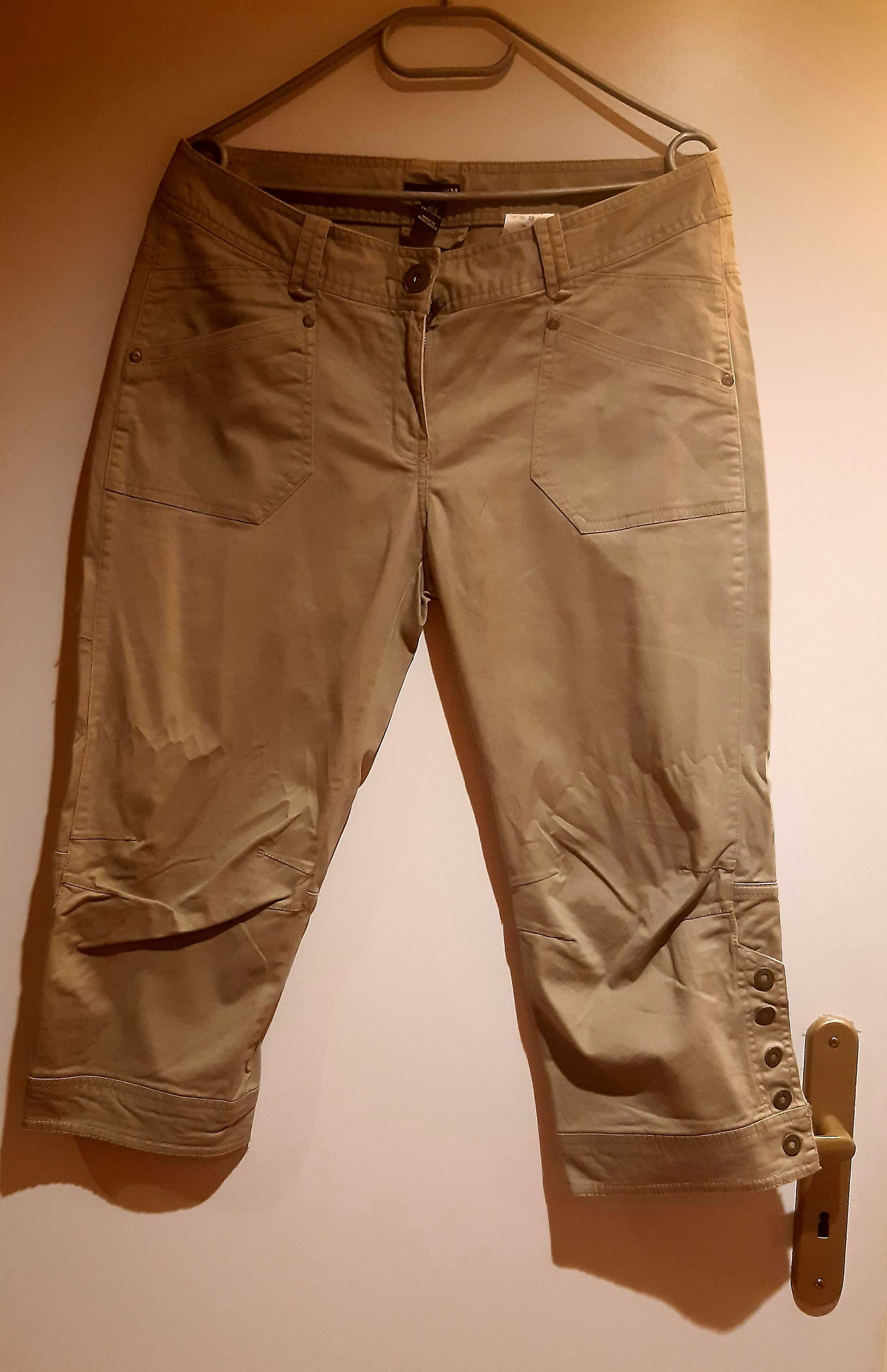 Brązowe krótkie spodnie H&M 3/4