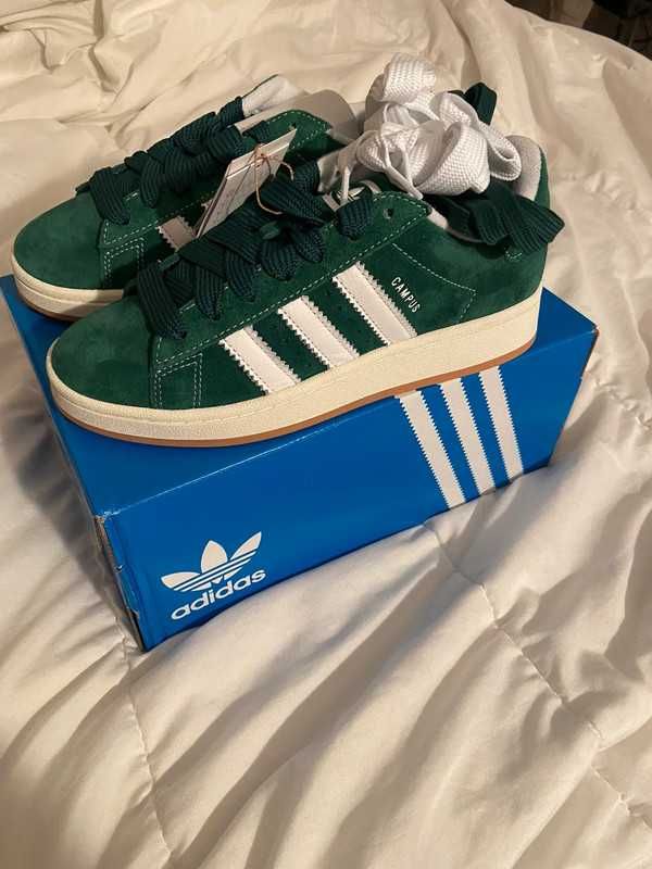 Adidas Campus 00s Dark Green Cloudy White 42.5