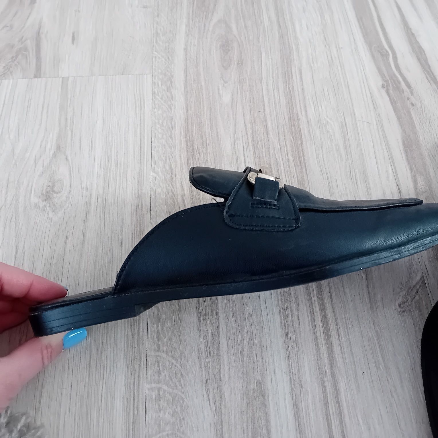 Modne klapki mokasyny H&M 39
