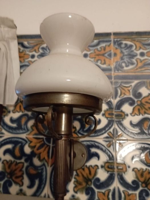 Candeeiro vintage de parede