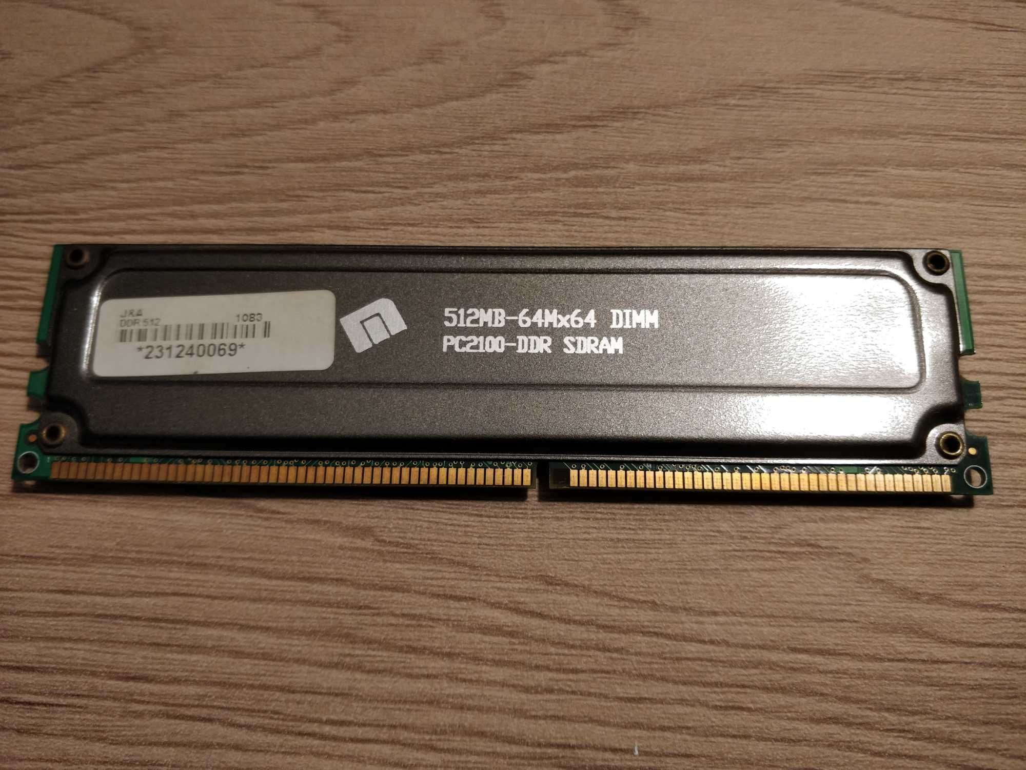 Memória 512MB DIMM PC2100-DDR SDRAM