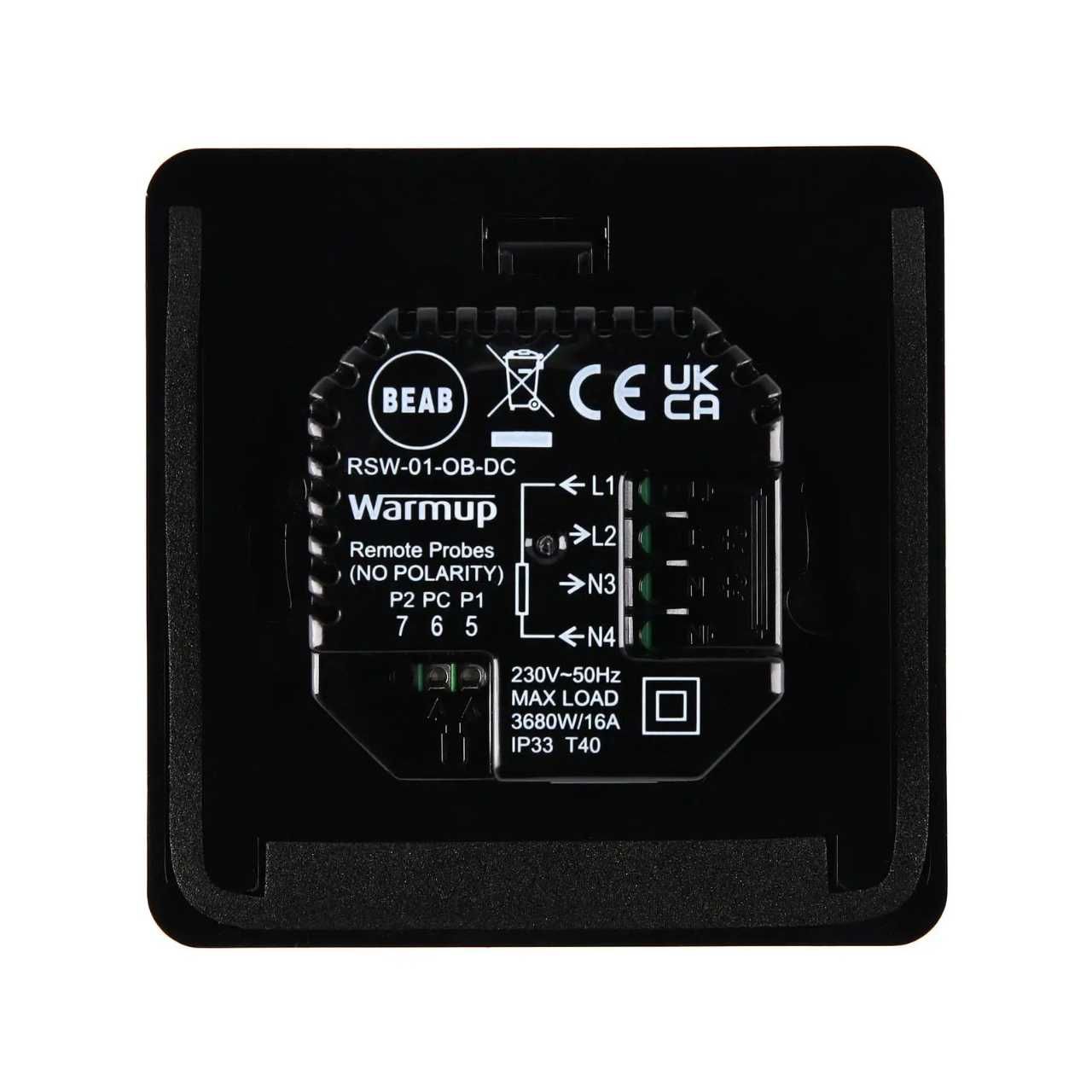 Терморегулятор Warmup Element Wi-Fi чорний