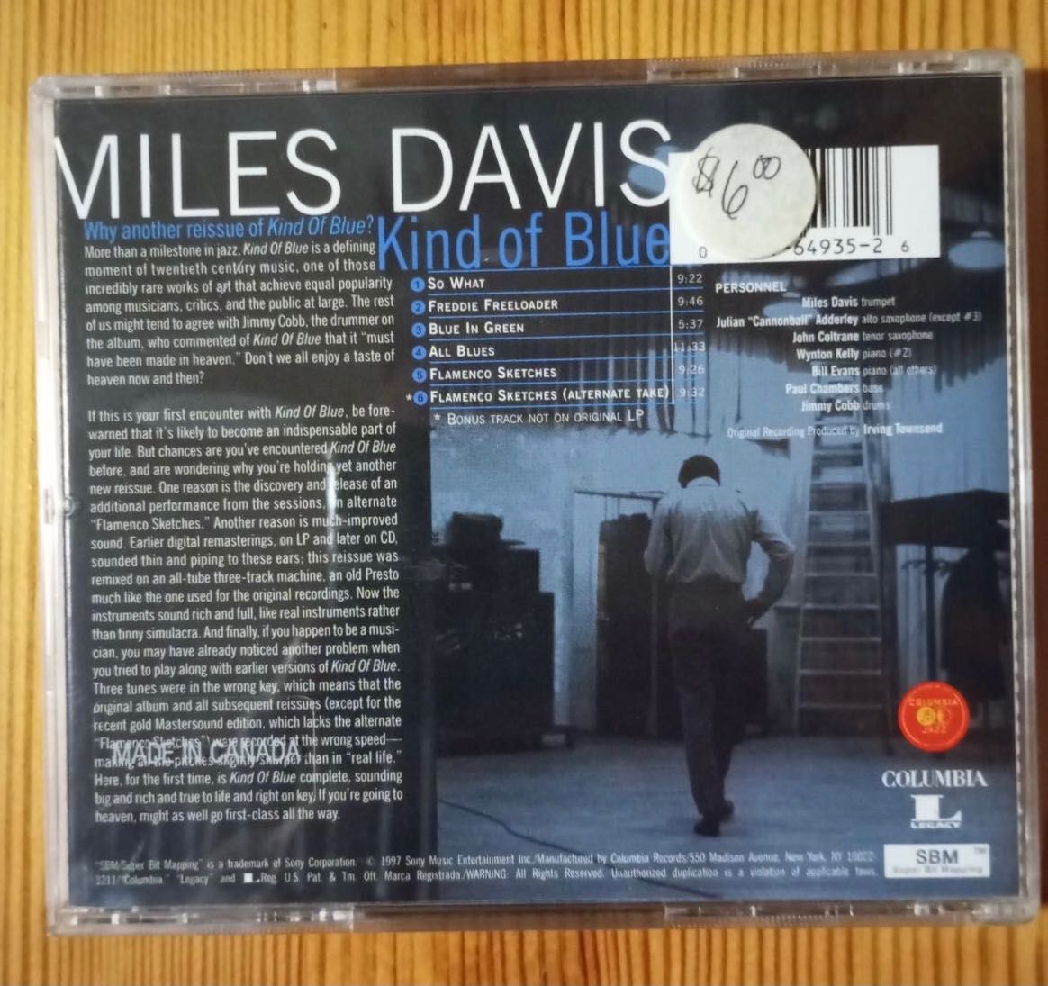 CD Miles Davis “Kind of Blue”