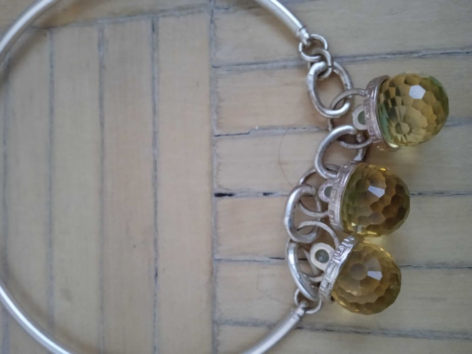 naszyjnik retro w  kulki wzór plastra miodu