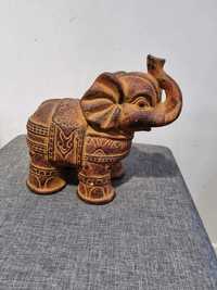 Figuruka słoń brązowa