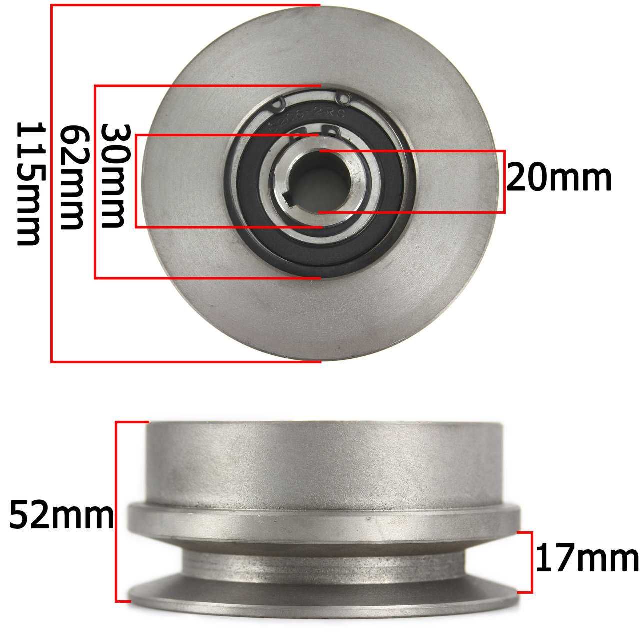 Koło pasowe SPRZĘGŁO ODŚRODKOWE 115 x 19 mm 115 x 19 mm 1 pasek 2135