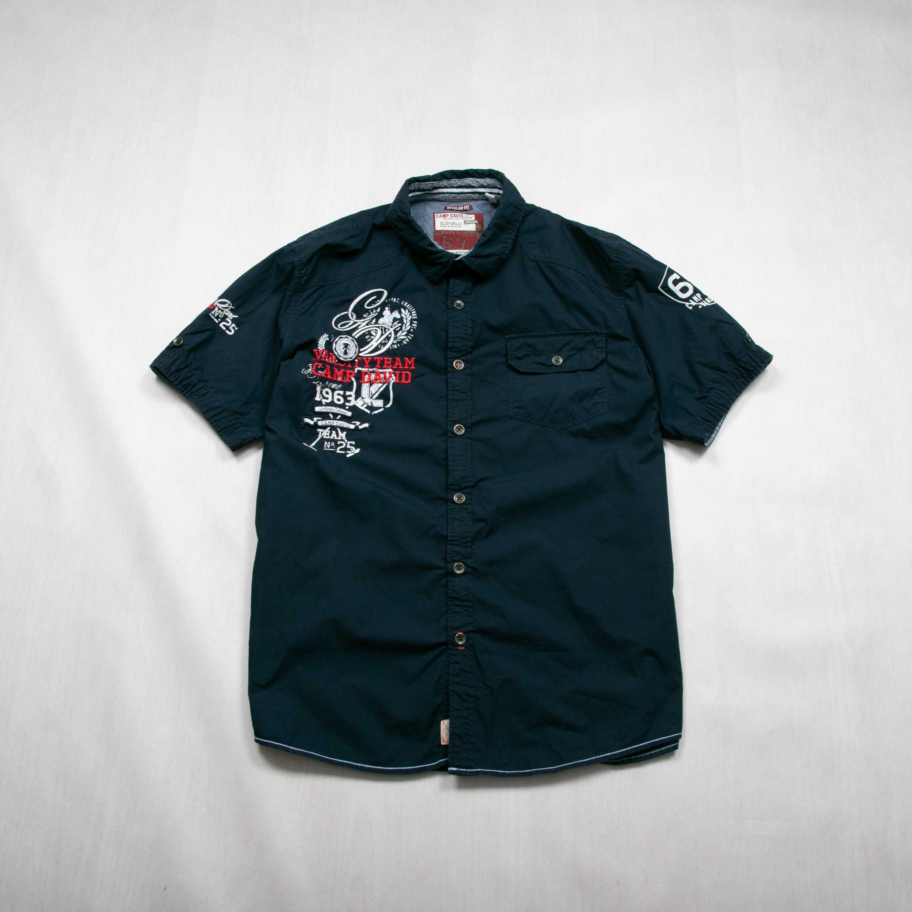 Camp David koszula z haftami  XL regular fit