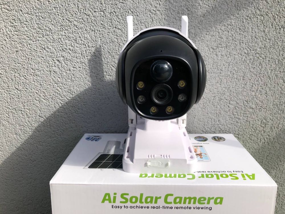 Автономная камера WIFI V380 PTZ аккамуляторная солнечная панель 18650