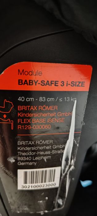 Fotelik  Britax-Romer Baby-Safe 3 i-Size