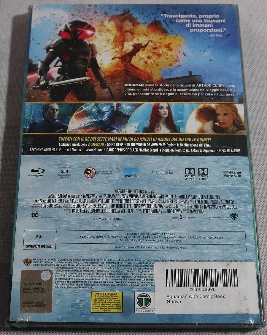 Blu-Ray : AQUAMAN (2018) PL + Comic Book / Komiks