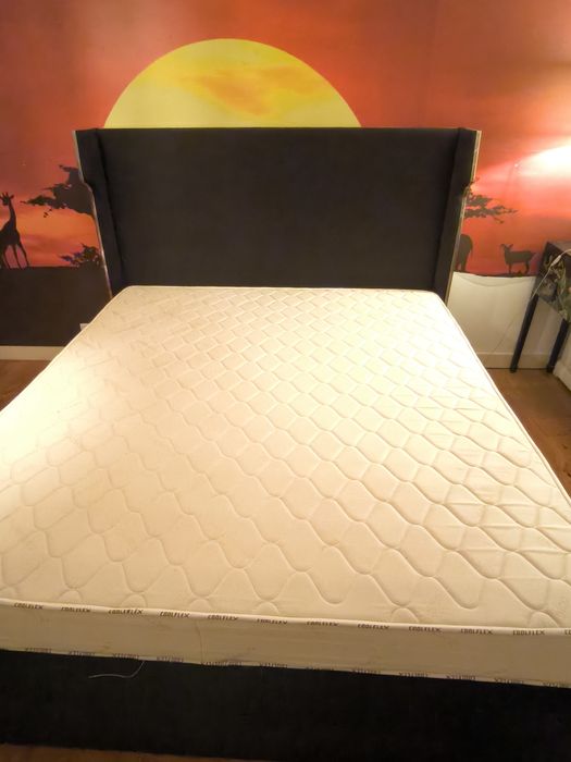 Cama + Colchão 200 x 180 com cabeceira
