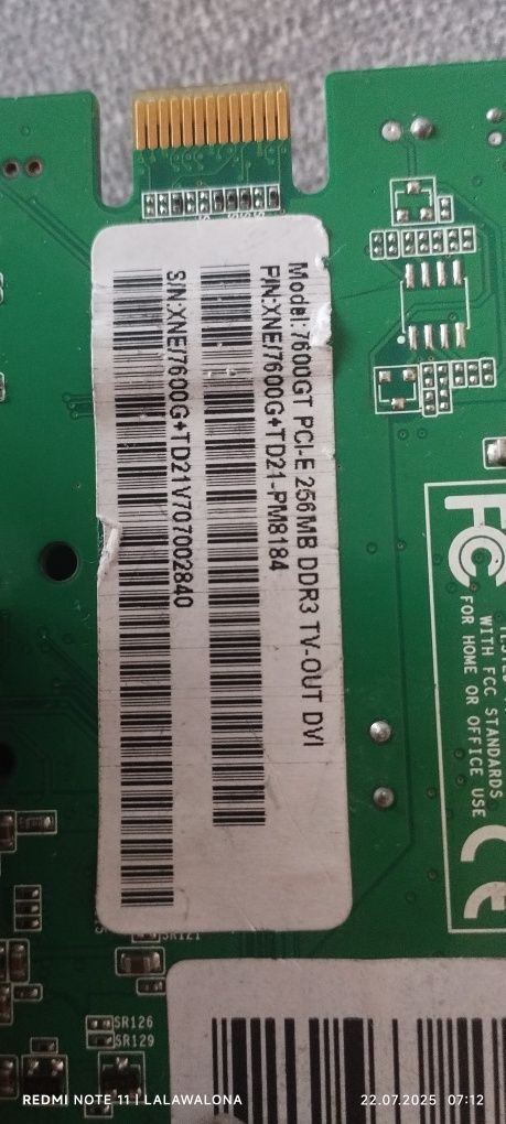 Karta Geforce 7600GT PCI-E 256MB