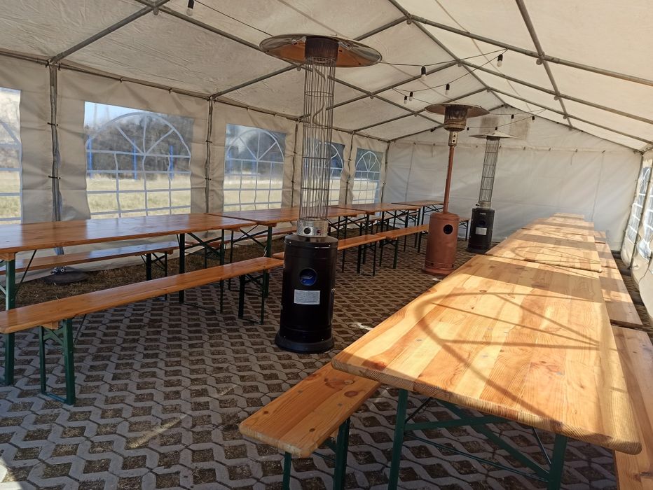 Parasol grzewczy gazowy, nagrzewnica