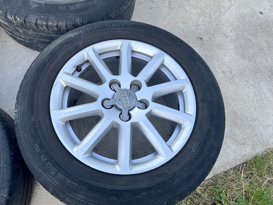 Alufelgi z oponami letnimi zima 225/55 R16 Audi A4 B6 5x112 ET 39 7j