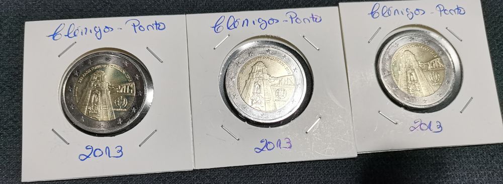 Moeda comemorativa de 2€ dos clérigos - Porto de 2013