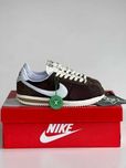 Женские кроссовки Nike Cortez Brown White Premium. Размеры 36-40