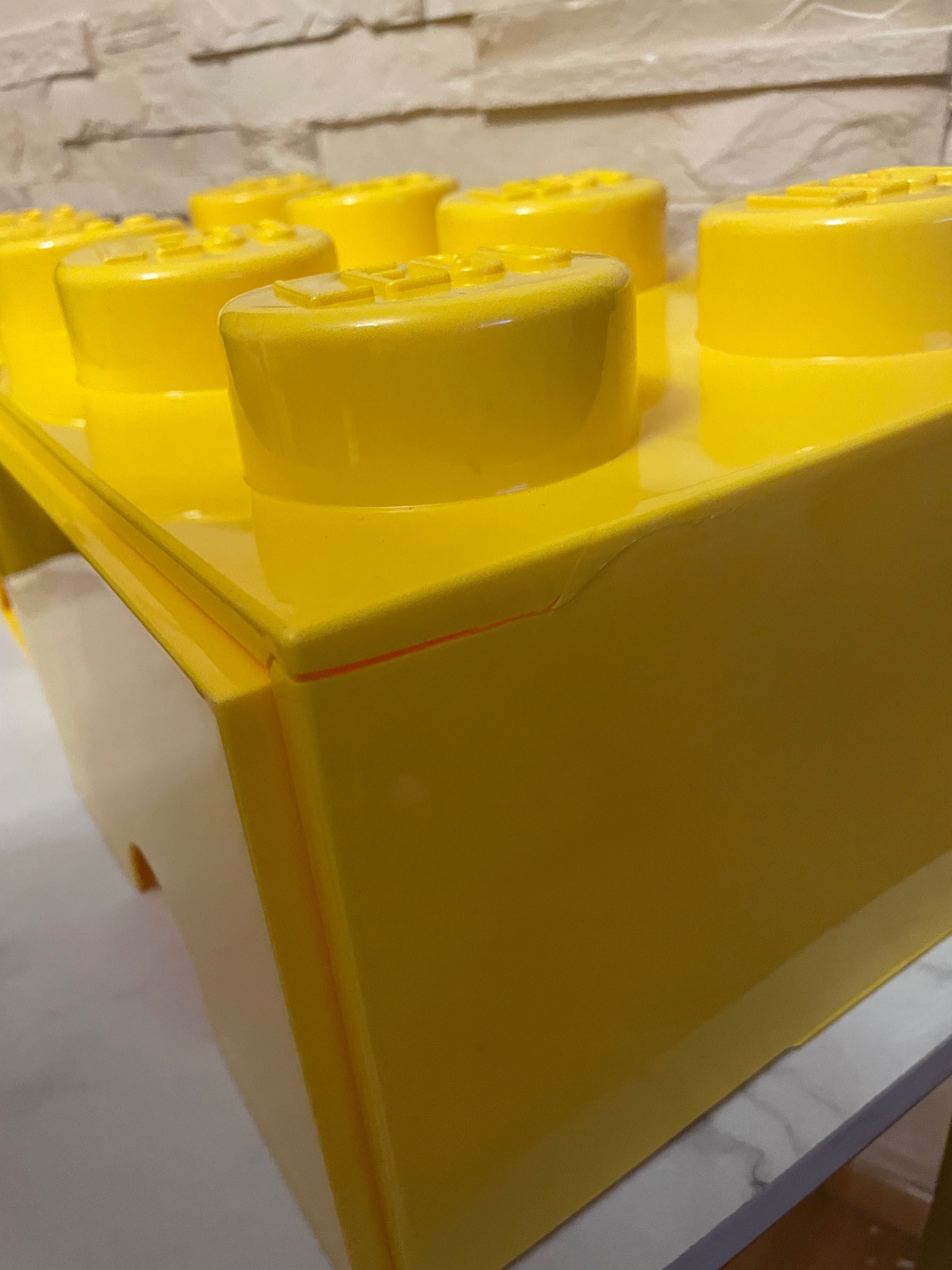 LEGO  Pojemnik na klocki z szufladami żółty duży