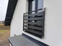 Balkon francuski balustrada portfenetr CLASSIC montaż aluminium wysyłk