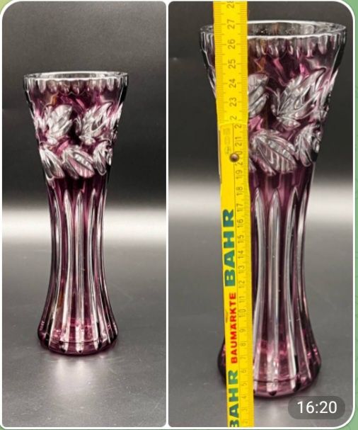 Вазы для цветов: хрусталь Германия, Богемия