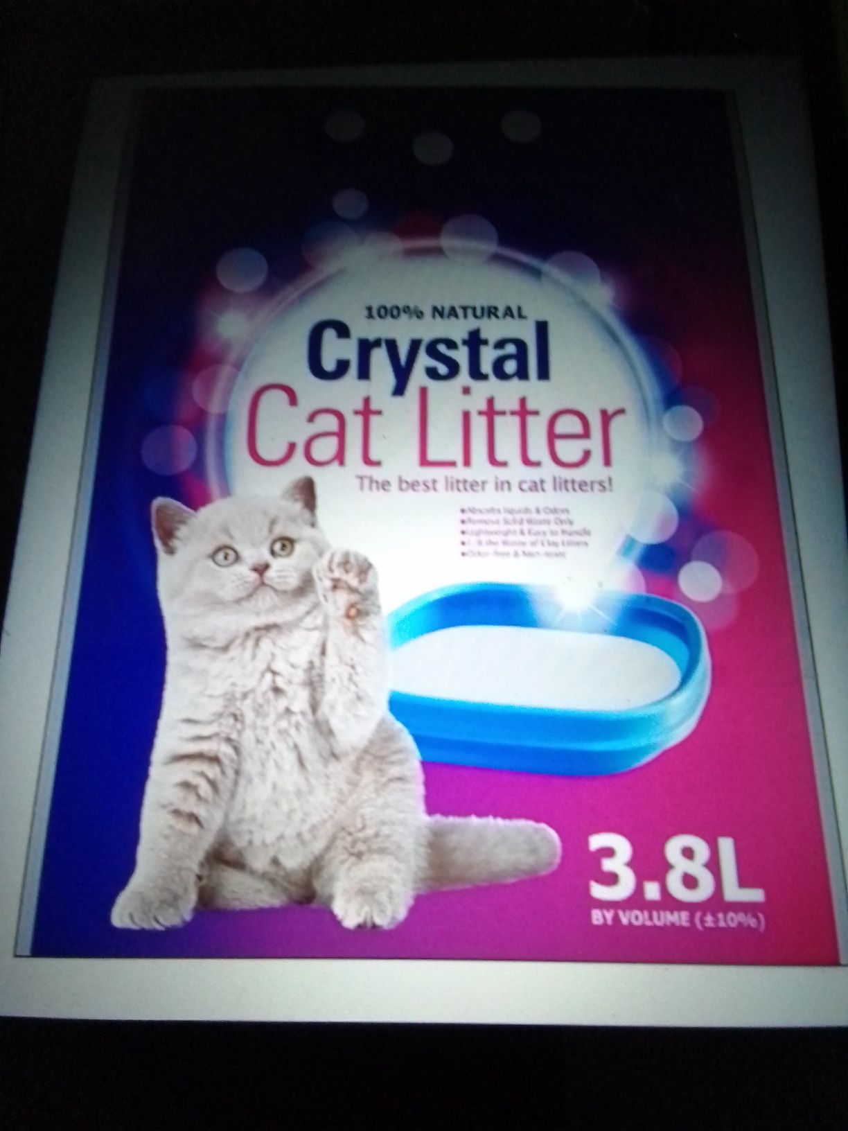 Żwirek silikonowy dla kota"Crystal-Cat Litter"