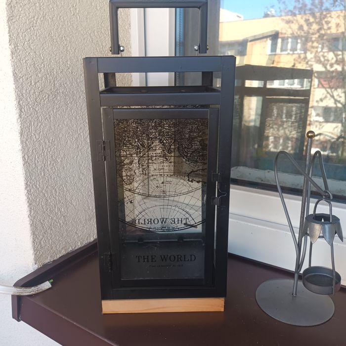 Lampion ogrodowy, balkonowy bądź ozdobą na swieczki do pokoju