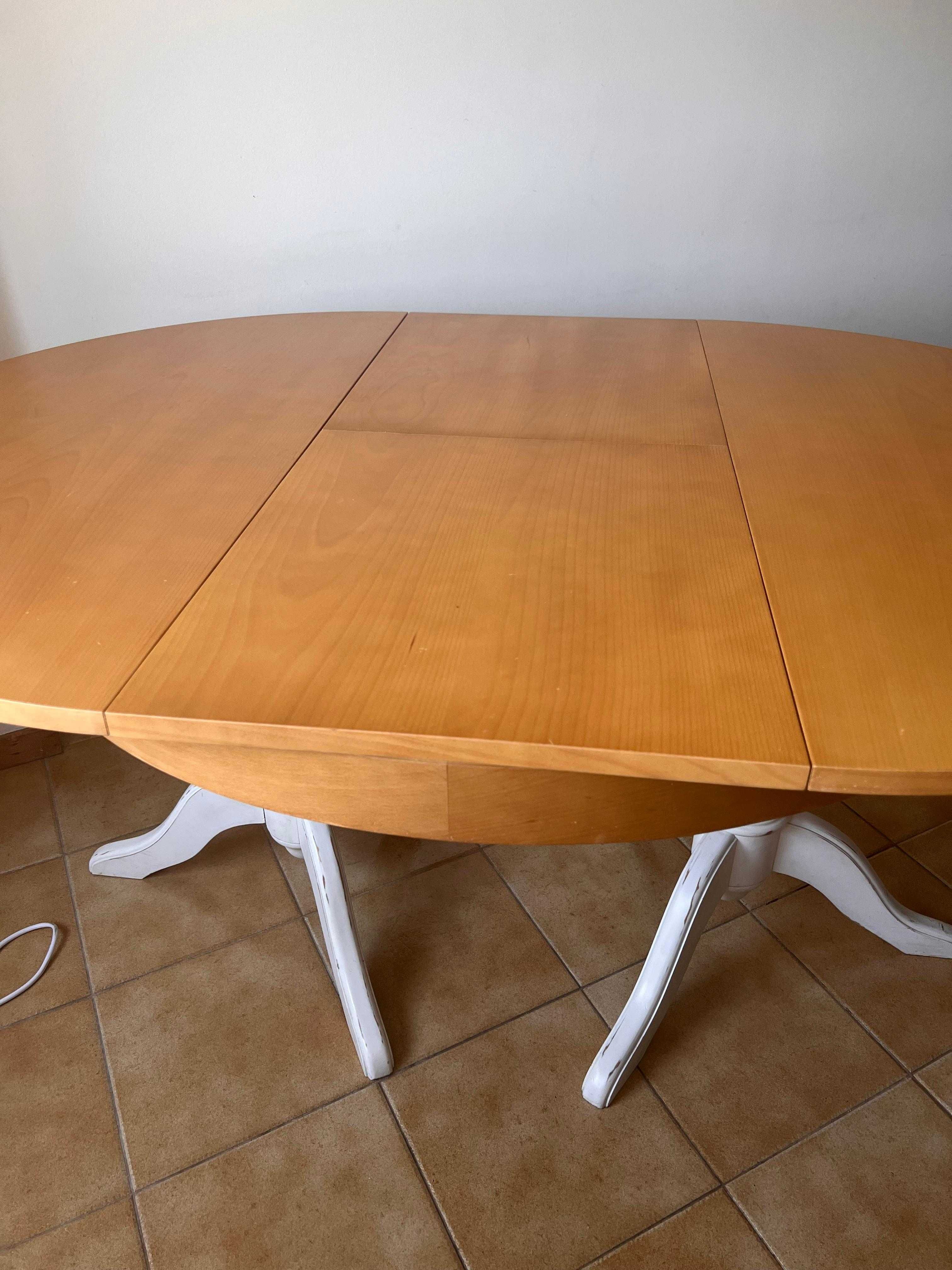 Mesa jantar madeira maciça (1.20 fechada 1.70 aberta)