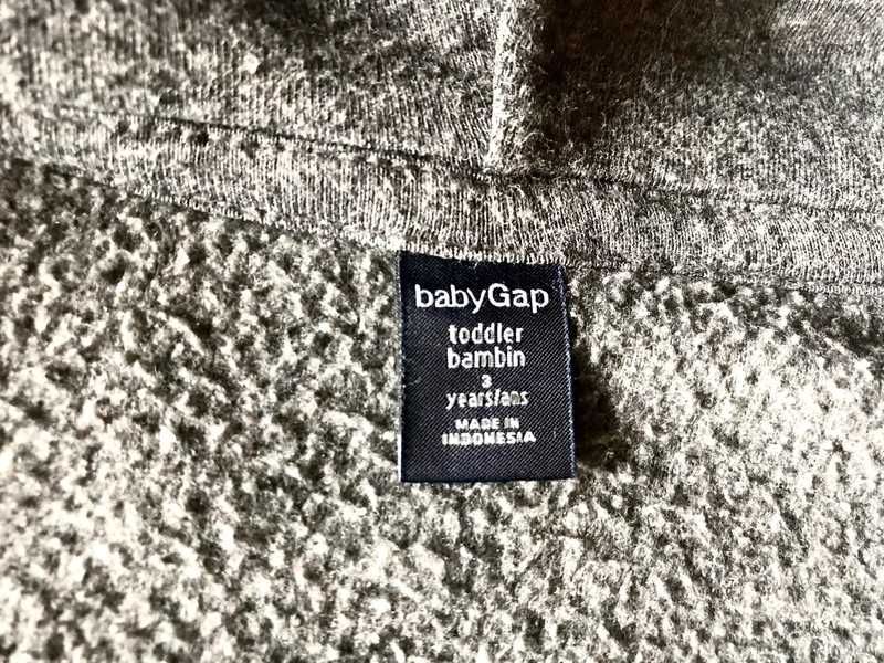 Bluza dziecięca GAP rozm. 98 długi rękaw szary