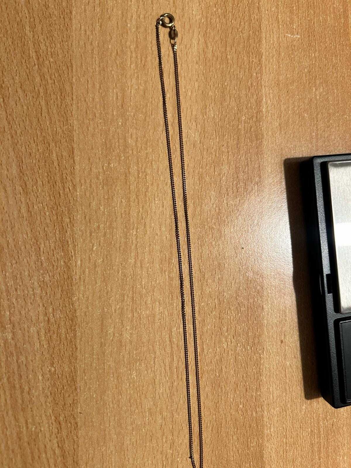 Złoty łańcuszek Pancerka delikatny 333 8k 2.3gr 45cm NIE 585 750
