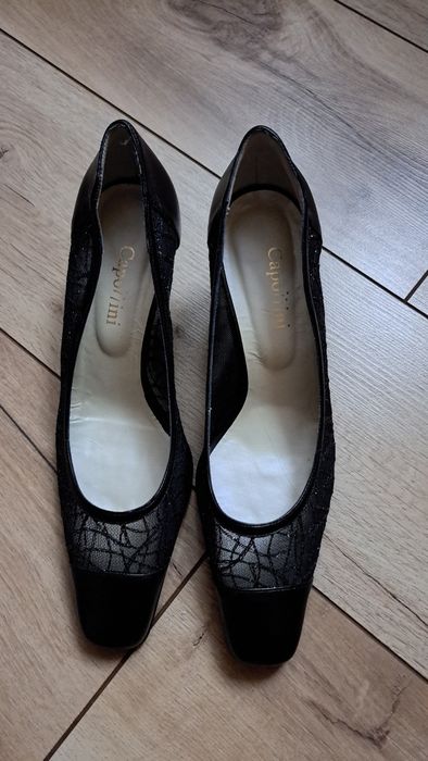 Czółenka damskie czarne