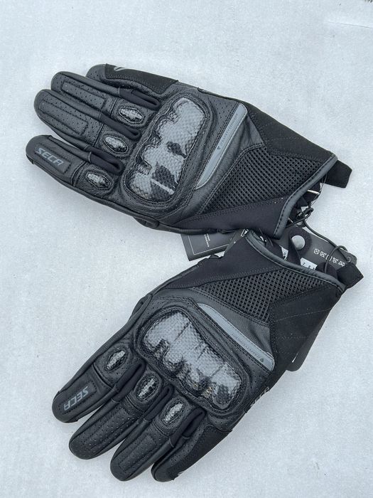 Krotkie rekawice motocyklowe Seca Summer Short II Perforacja, Ochrona!