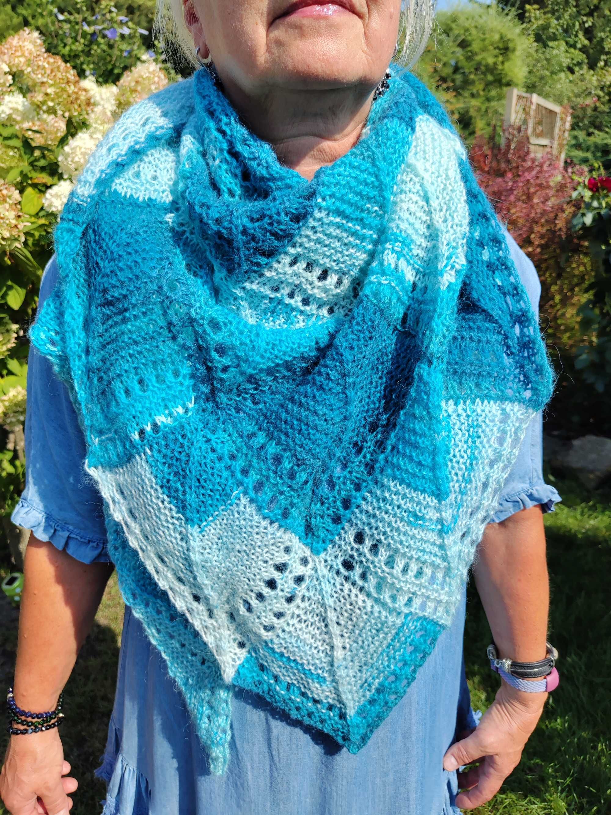 Chusta szal trójkątna handmade YA845-1
