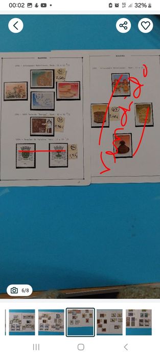 Selos da Madeira-Novos c/Goma.1981 a 1997 -Ref.12/03