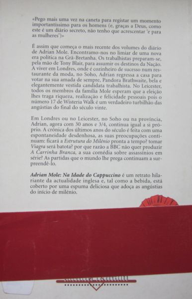 SUE TOWNSEND - ADRIAN MOLE, Na Idade do Cappuccino