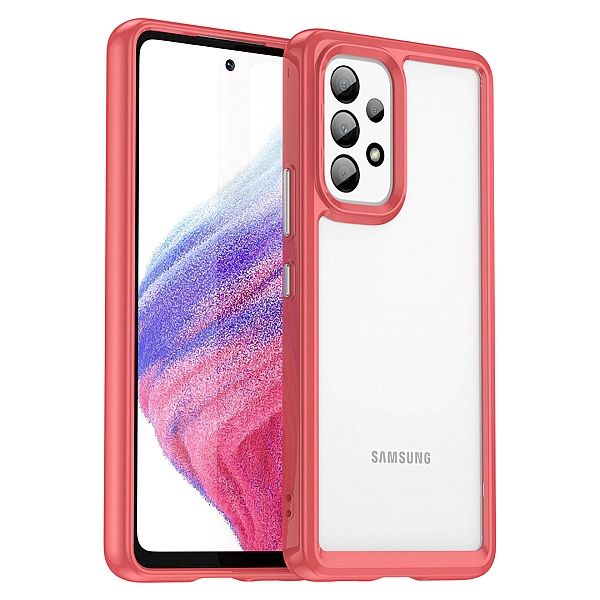 Etui Outer Braders z Ramką do Samsung Galaxy A53/5g czerwony