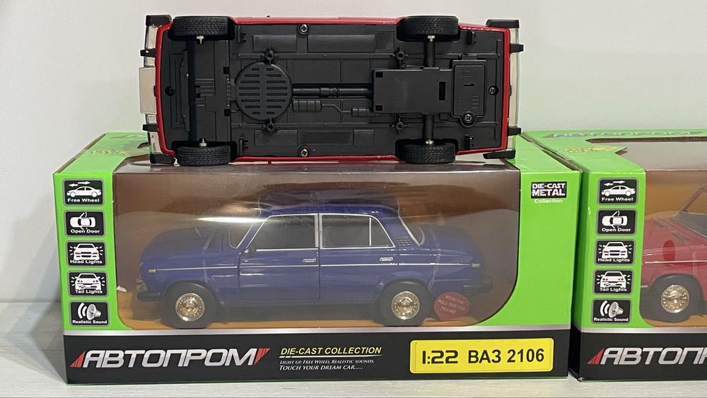 Нова машинка ВАЗ 2106 металева модель іграшка дитяча колекційна 1:22