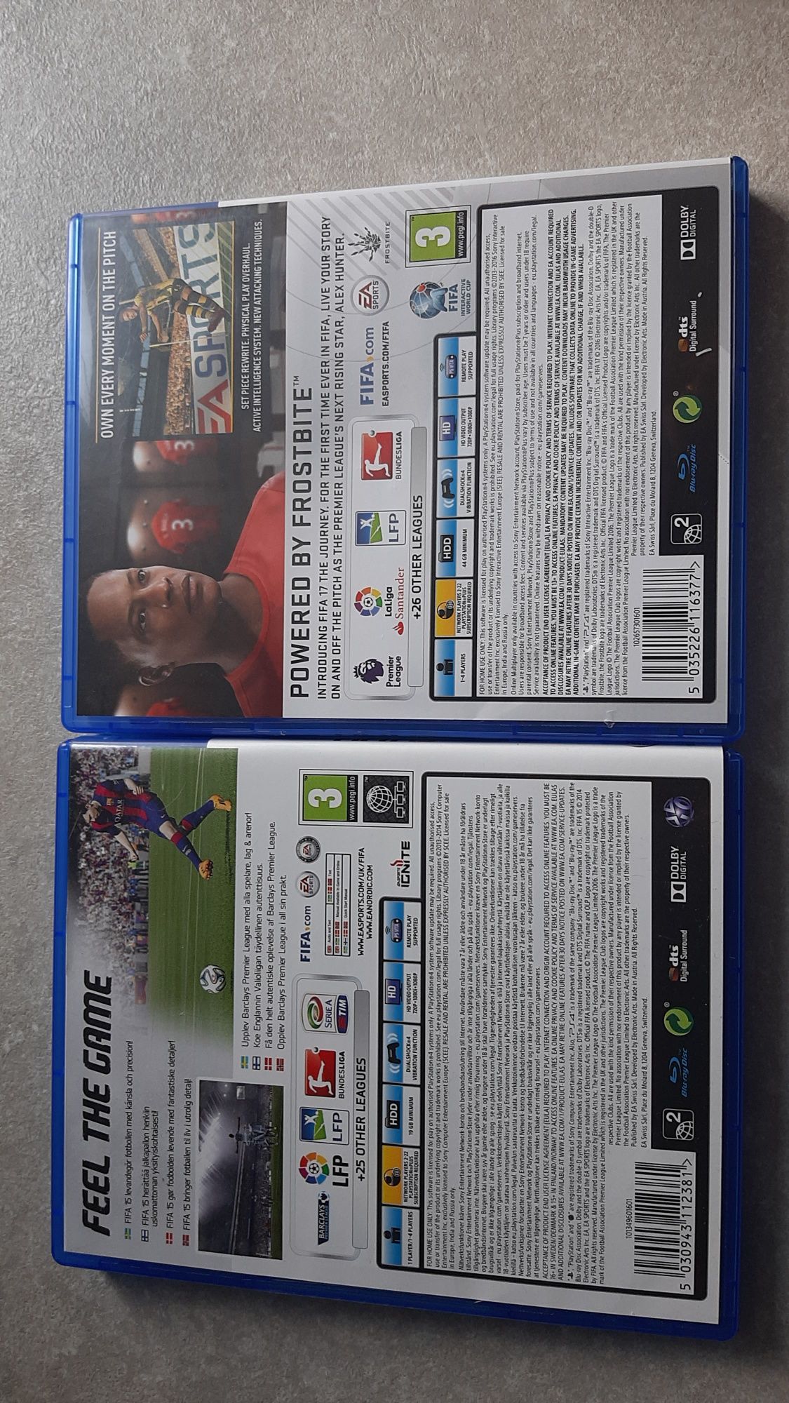 Gry na ps4 FIFA 15 i FIFA 17