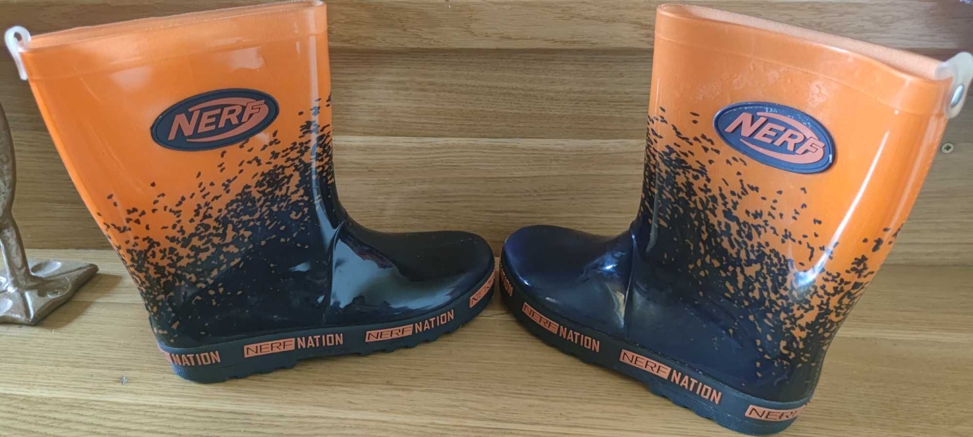 Jak nowe Nerf 33 kalosze buty gumowe dla chłopca gumowce