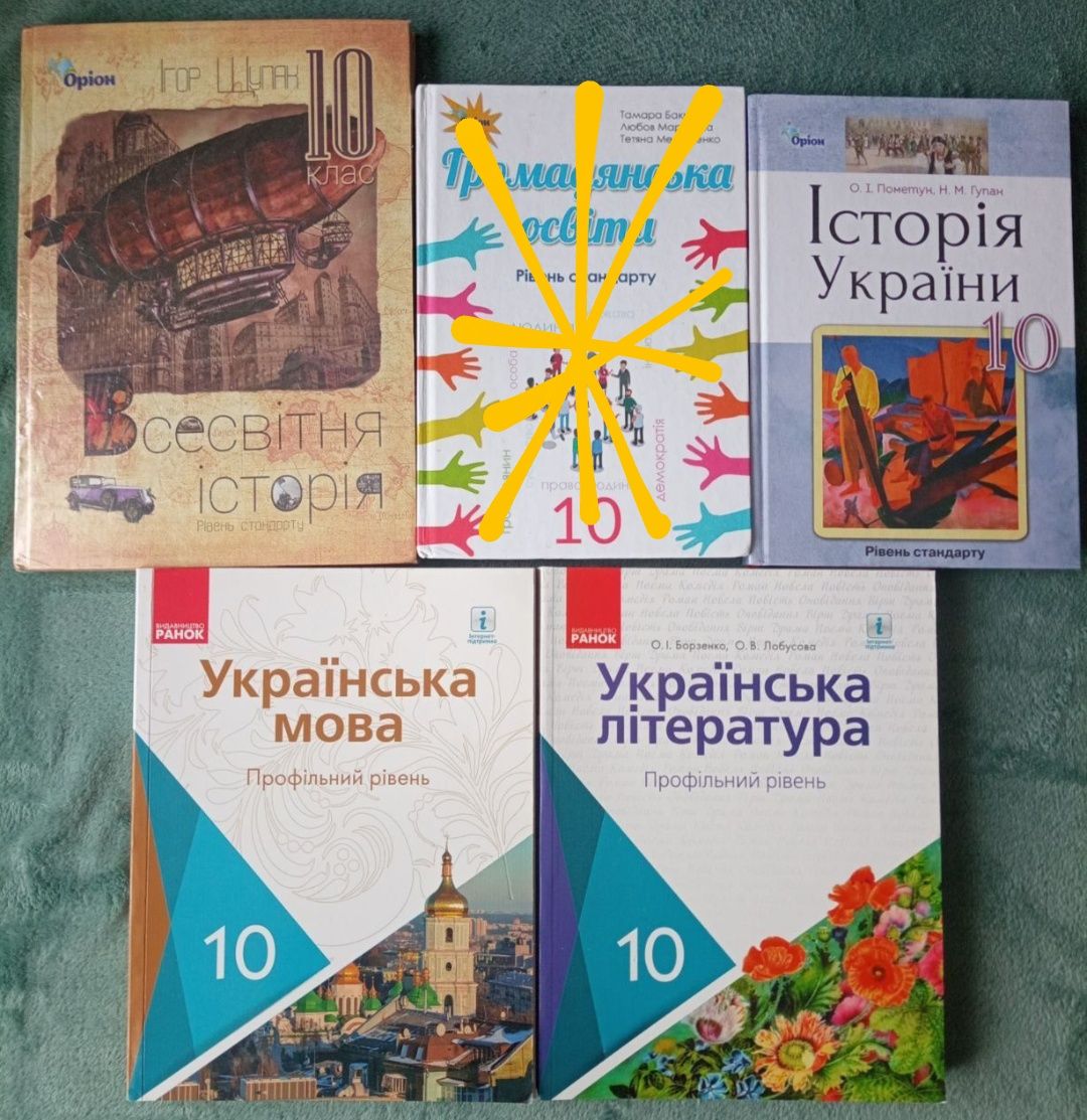 Підручник 10 клас історія українська мова література  english