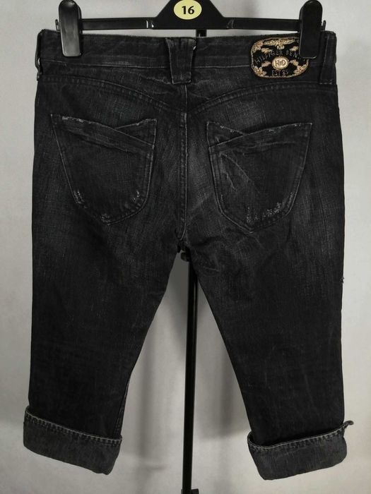 TOMMY HILFIGER Denim Nola Spodnie 3/4 Damskie 29 Oryginalne Rybaczki