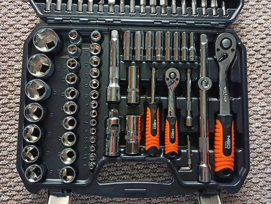 NOWY Zestaw Komplet Kluczy Nasadowych Nasadek Narzędzi Neo Tools